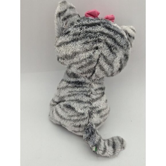 Ty Beanie Boo KiKi the Cat 9” Plush Bean Bag Stuffed Animal Tabby Cat - Picture 4 of 10